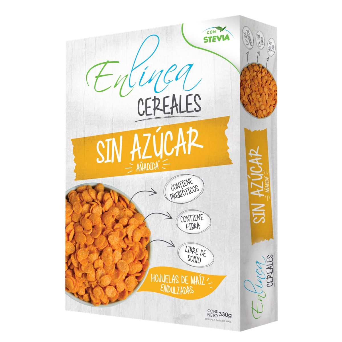 EN LINEA - Cereal Hojuelas de Maíz En Línea 330 g