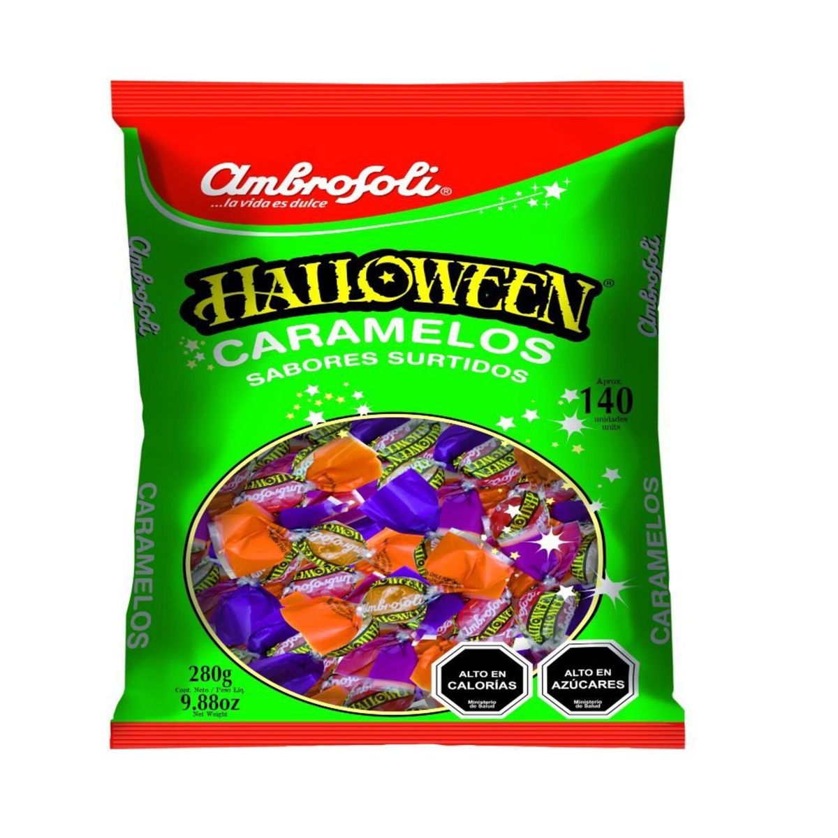 AMBROSOLI - CARAMELO HALLOWEEN  280 GR  AMBROSOLI