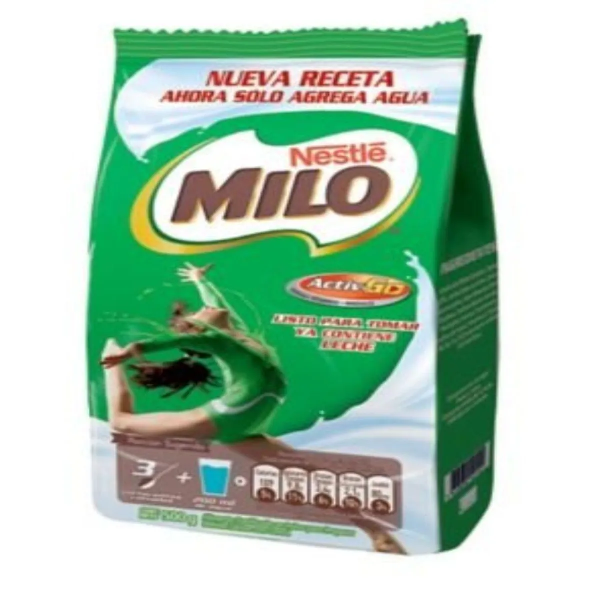 MILO - Saborizante Milo Activ-Go con Leche Listo para Tomar Bolsa