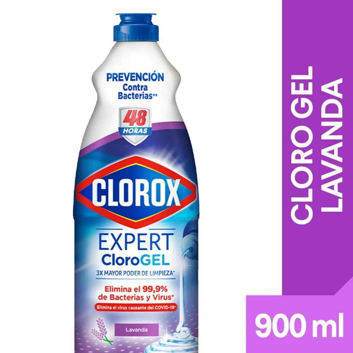 CLOROX - Cloro en Gel Clorox Lavanda Botella 900 ml