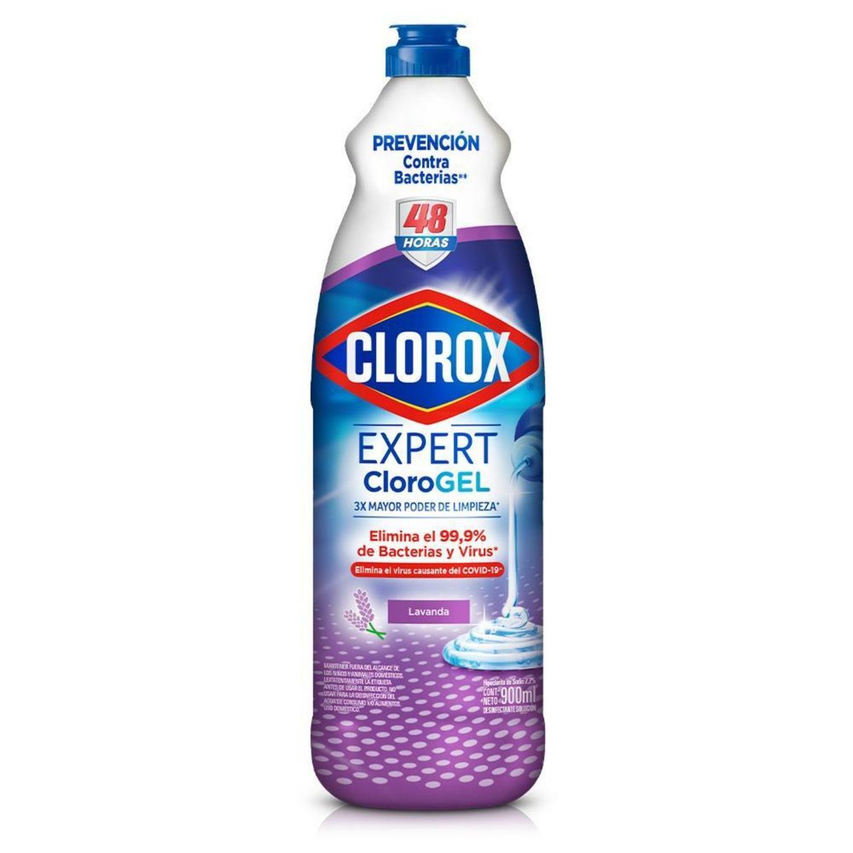 CLOROX - Cloro en Gel Clorox Lavanda Botella 900 ml