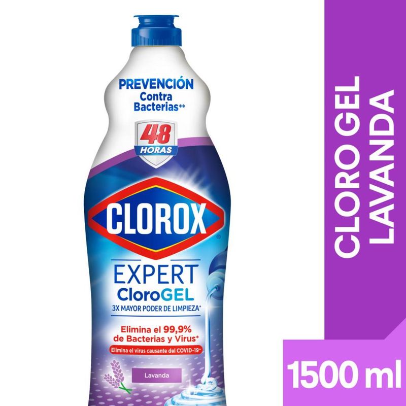 CLOROX - Cloro en Gel Clorox Lavanda Botella 1.5 Lts