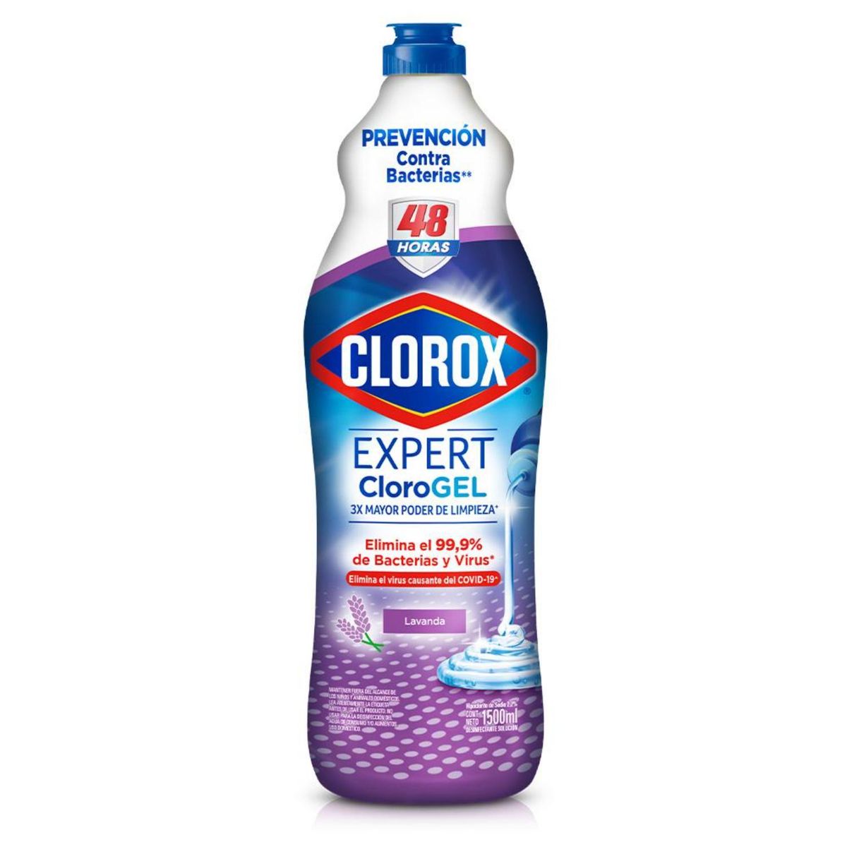 CLOROX - Cloro en Gel Clorox Lavanda Botella 1.5 Lts