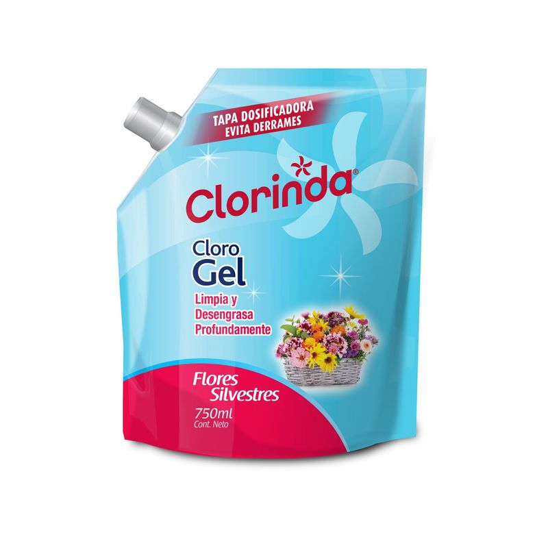 CLORINDA - Cloro en Gel Clorinda Flores Silvestres Doypack 750 ml