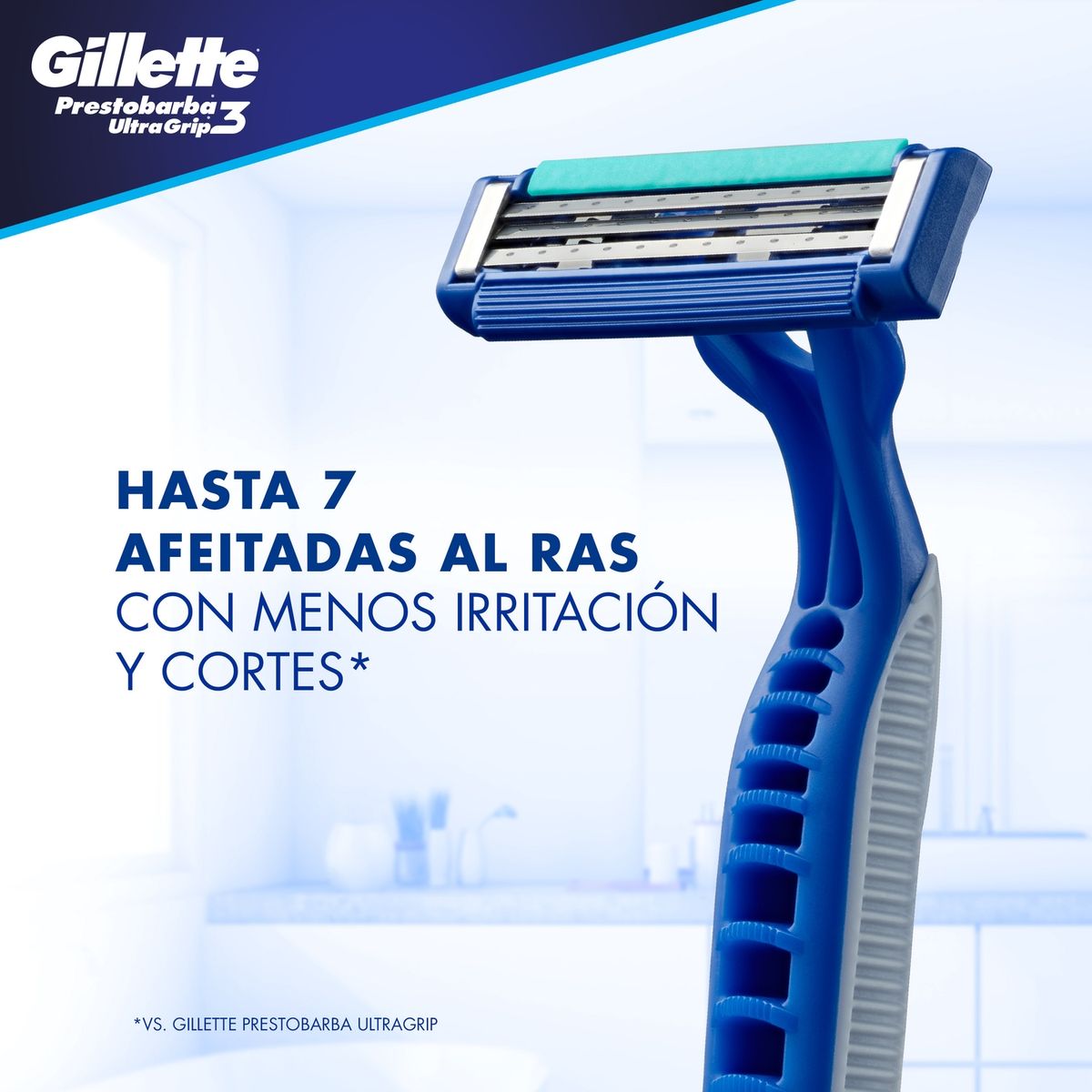 GILLETTE - Máquinas Para Afeitar Prestobarba Ultragrip 3 Desechables