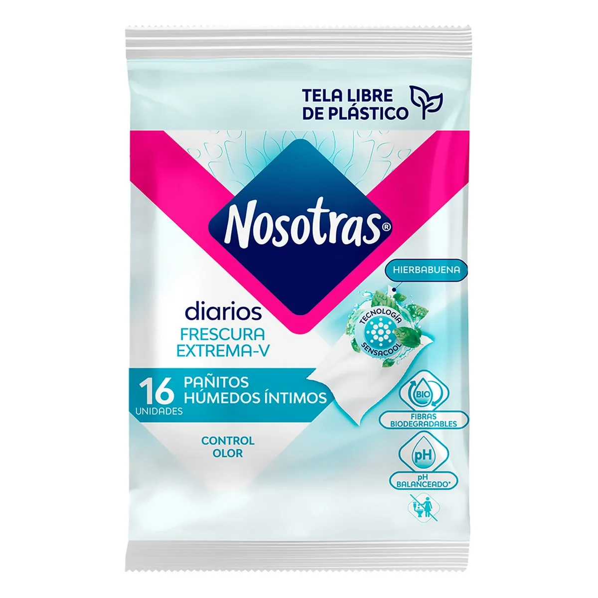 NOSOTRAS - Pañito Húmedo Íntimo Frescura Extrema