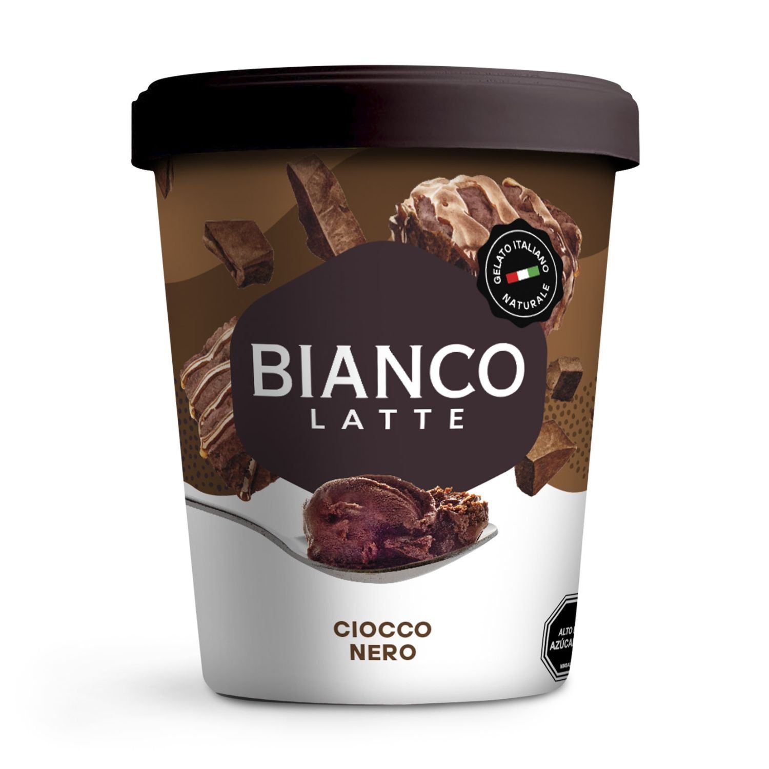 その他 chocotto Helado Gelato Sabor Ciocco Nero Pote Biancolatte 750 ml | Tottus Chile