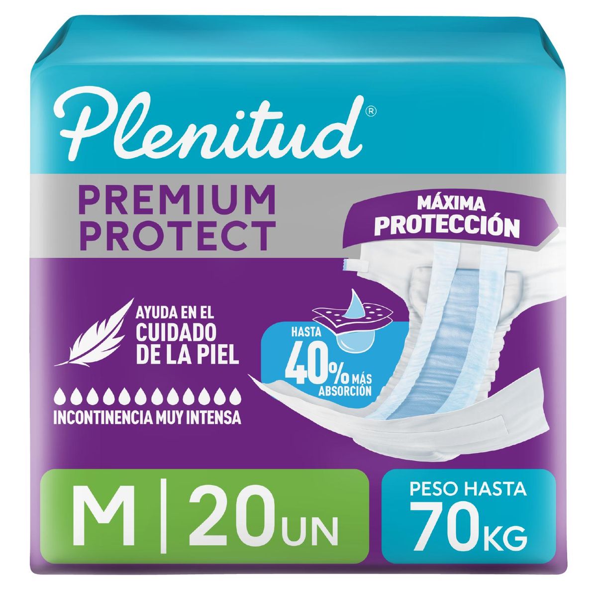 PLENITUD - Pañal Protect M X22