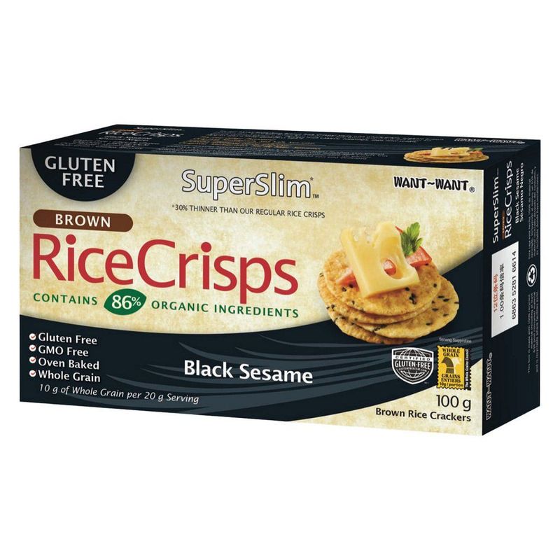 RICE CRISPS - GALLETA ARROZ INTEGRAL SESAMO NEGRO