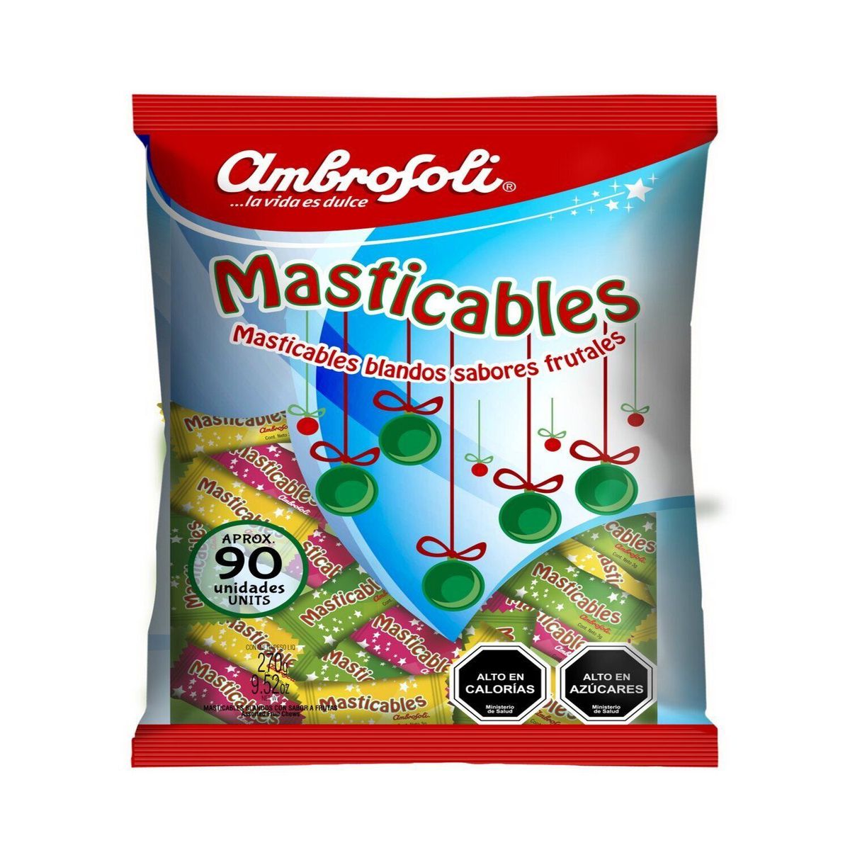 AMBROSOLI - Caramelo Masticable Navidad 270 GR