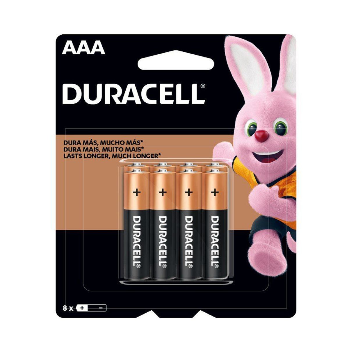 DURACELL - Pilas C&B AAA 8 Unidades