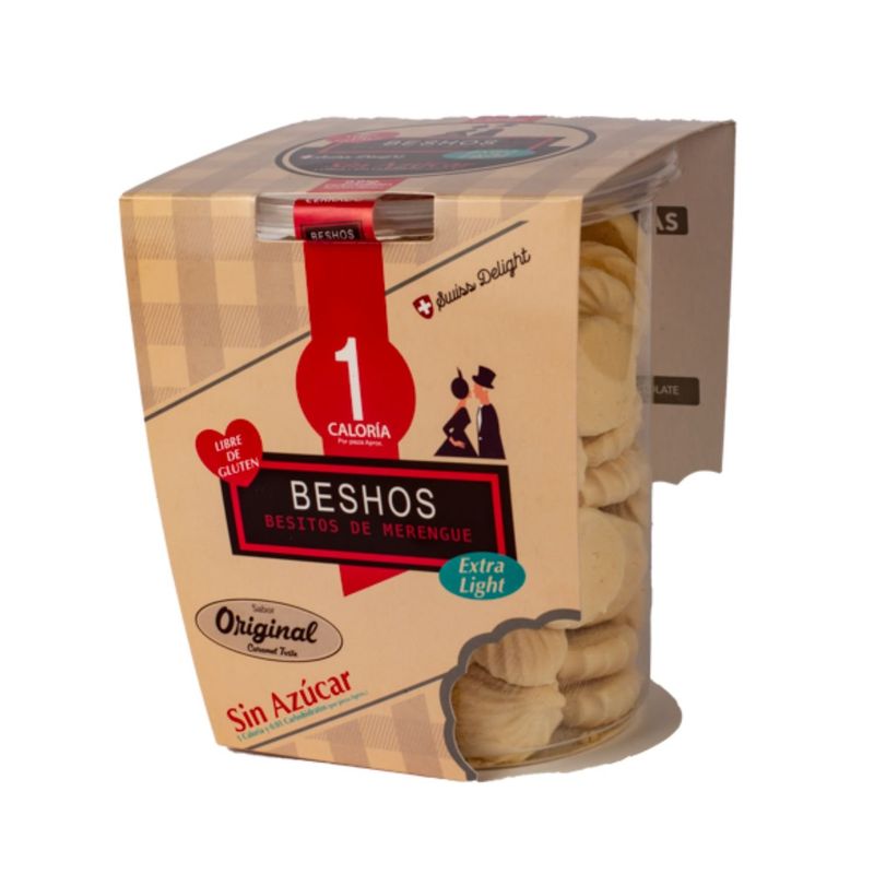 BESHOS - Merenguitos Light Sabor Caramelo Sin Azúcar Beshos 45 g