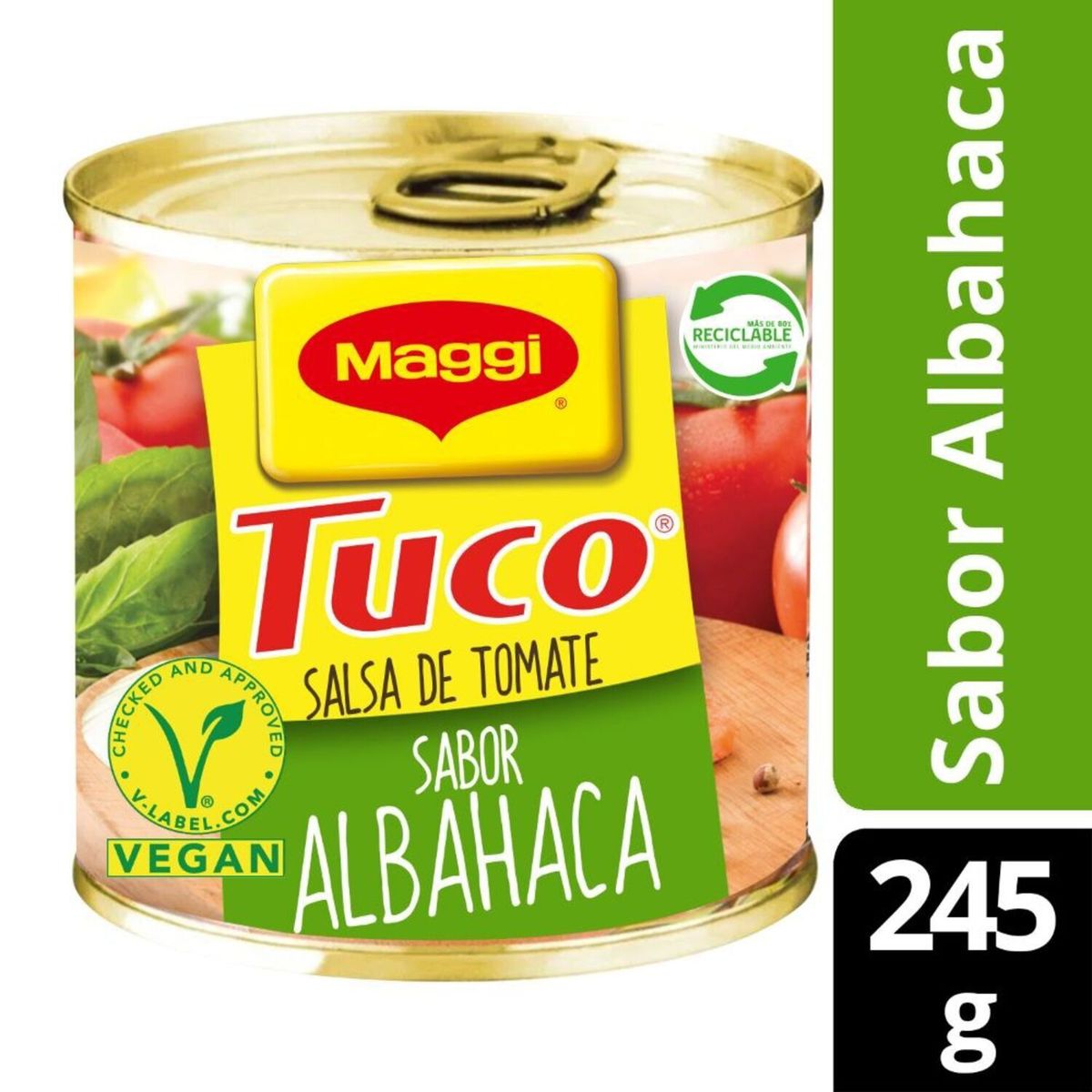 MAGGI - Salsa De Tomate Tuco Sabor Albahaca