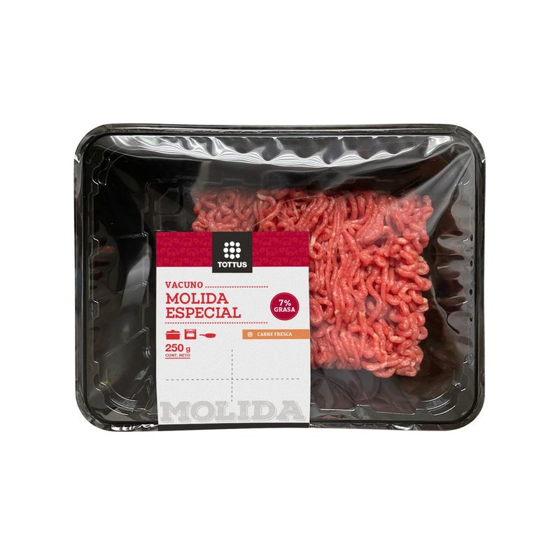 TOTTUS - Carne Molida 7% Tottus 250 g