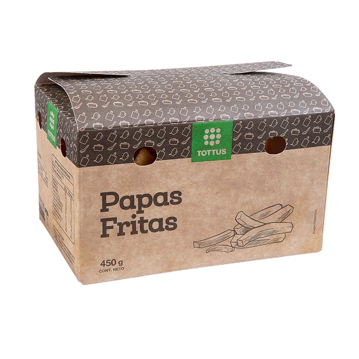 TOTTUS - Papas Fritas Caja 450 g