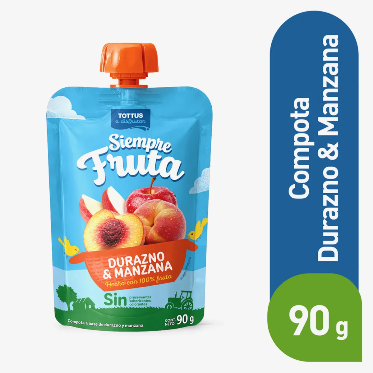 TOTTUS - Compota Durazno Manzana