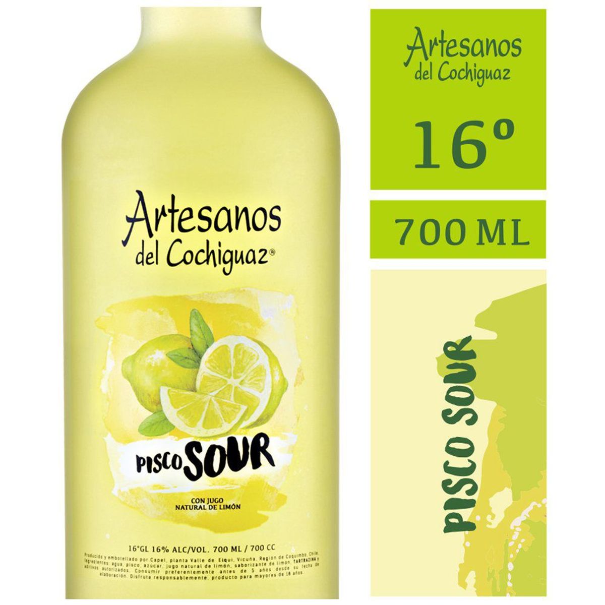 ARTESANOS DEL COCHIGUAZ - Pisco Sour Limón 14°