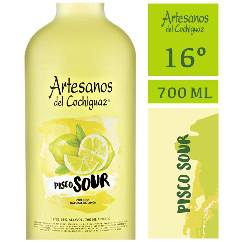 ARTESANOS DEL COCHIGUAZ - Pisco Sour Limón 14°