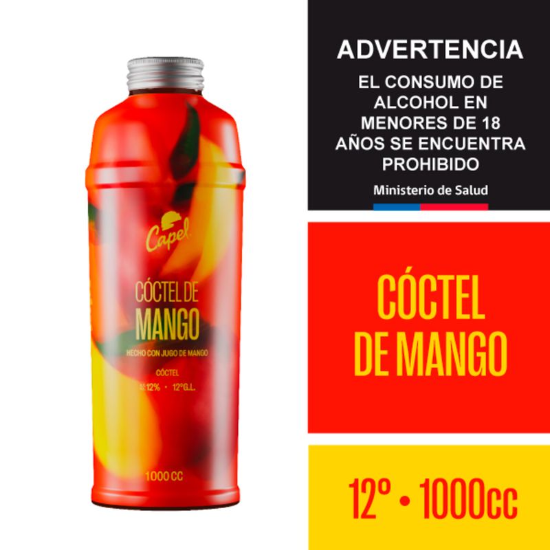 CAPEL - Pisco Sour Mango Capel 12° 1 Lt