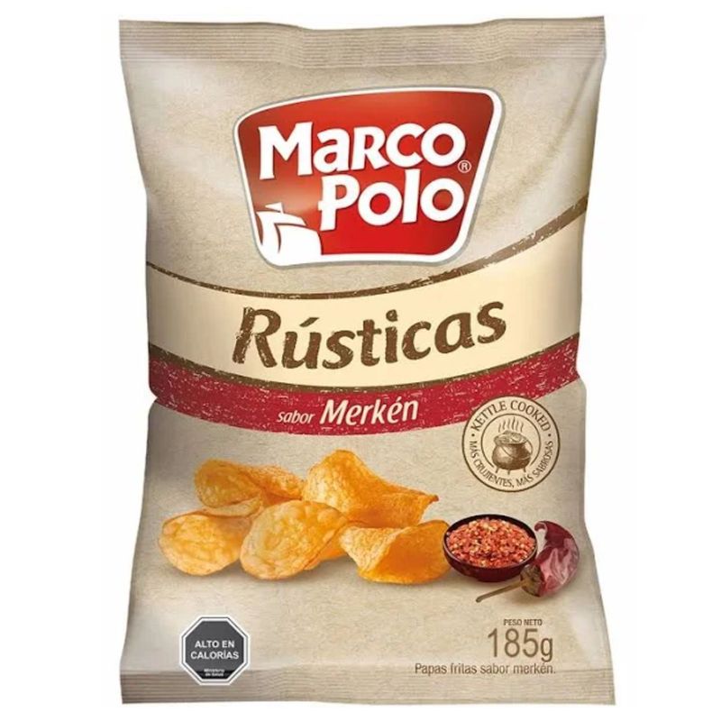 MARCO POLO - Papas Fritas Rústicas Sabor Merkén Marco Polo 185 g