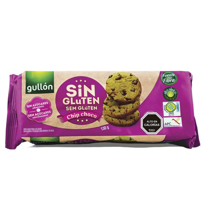GULLON - Galletas Chocohip Gullon sin Gluten 130 g
