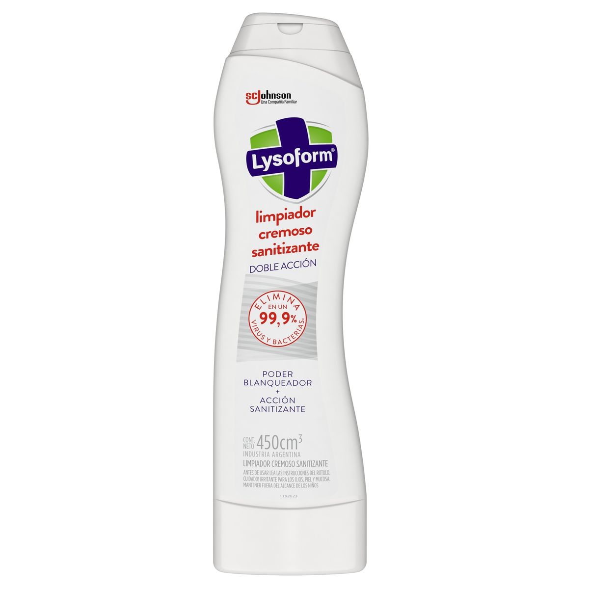 LYSOFORM - Limpiador Desinfectante Lysoform Cremoso para Baño 450ml