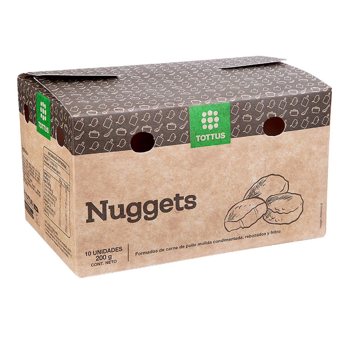 TOTTUS - Nuggets Fritos 10 Un