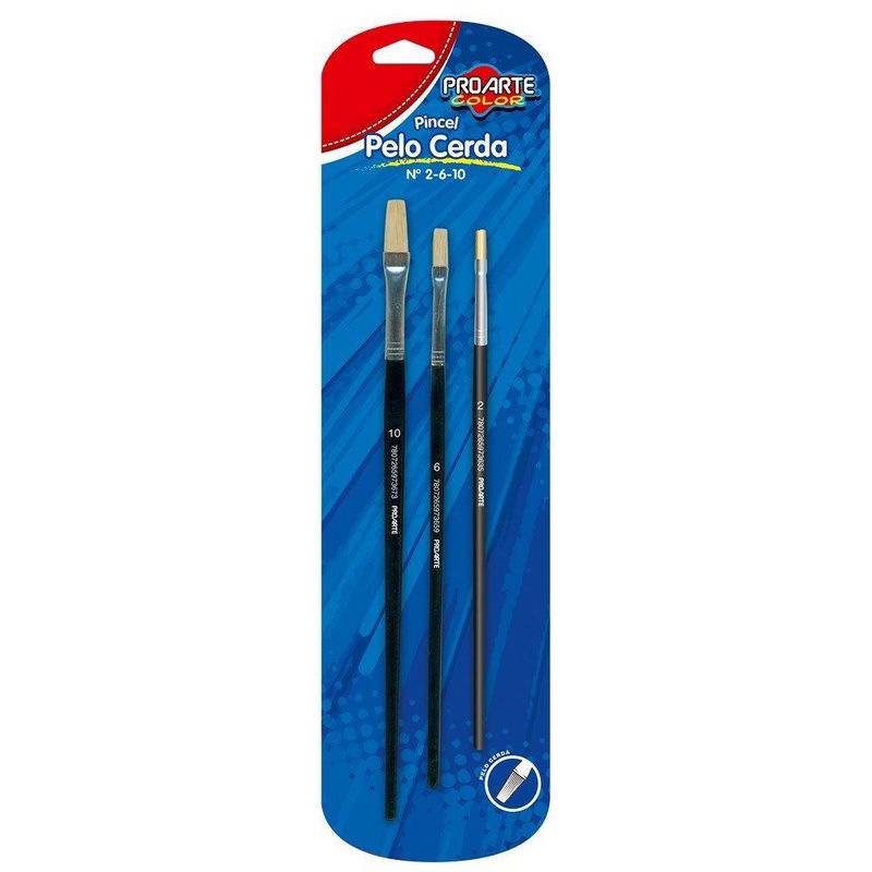 PROARTE - BLIS.PINCEL PELO CERDA PLANO No. 2-6-10