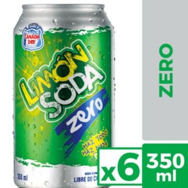LIMON SODA - GASEOSA SIXP LATA LIMON SODA ZERO 350CC