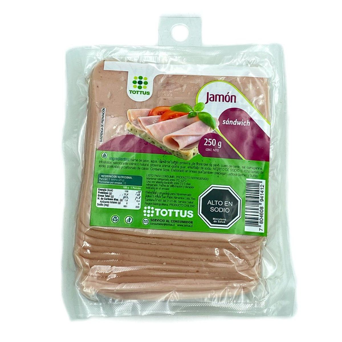 TOTTUS - Jamón Sándwich Laminado