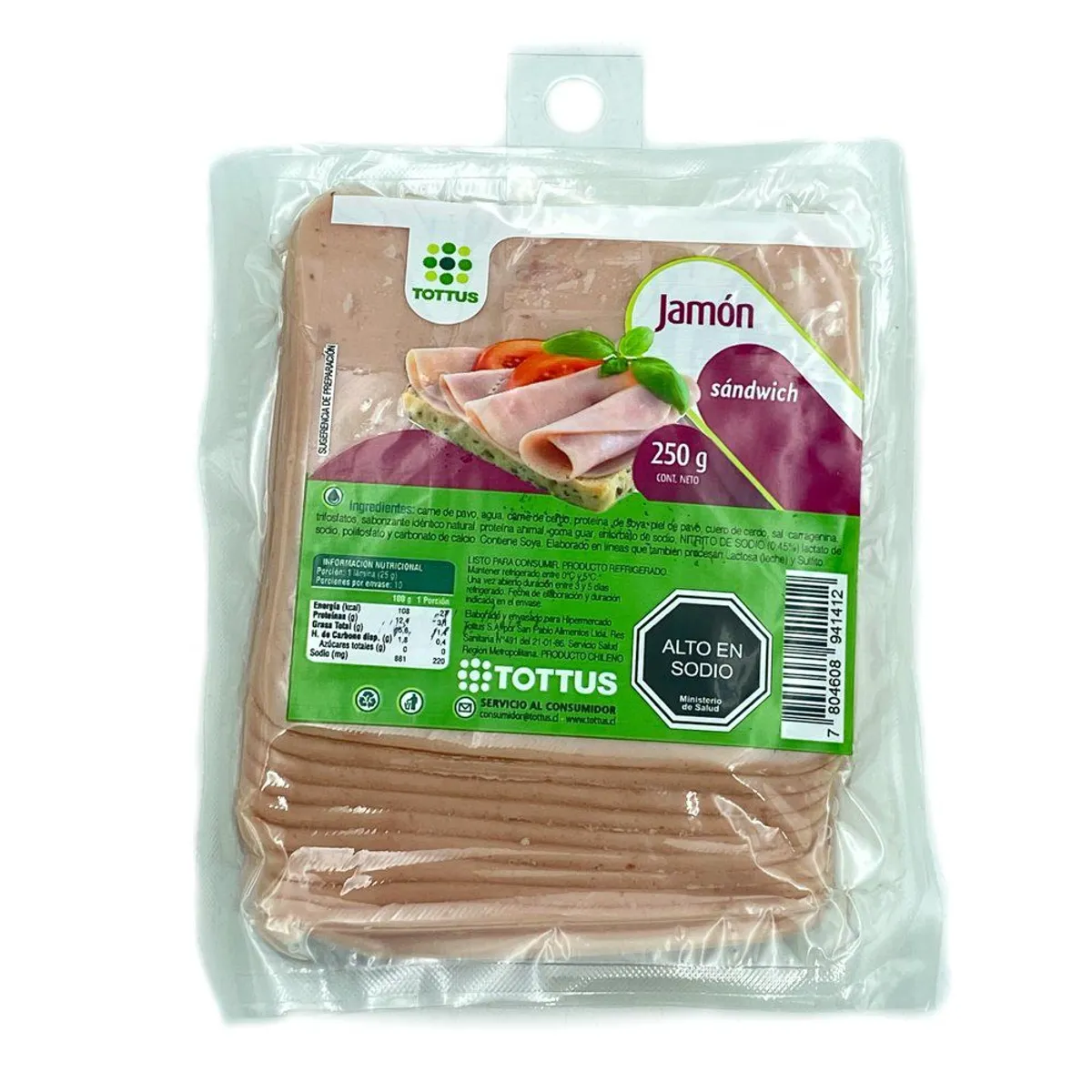 TOTTUS - Jamón Sándwich Laminado