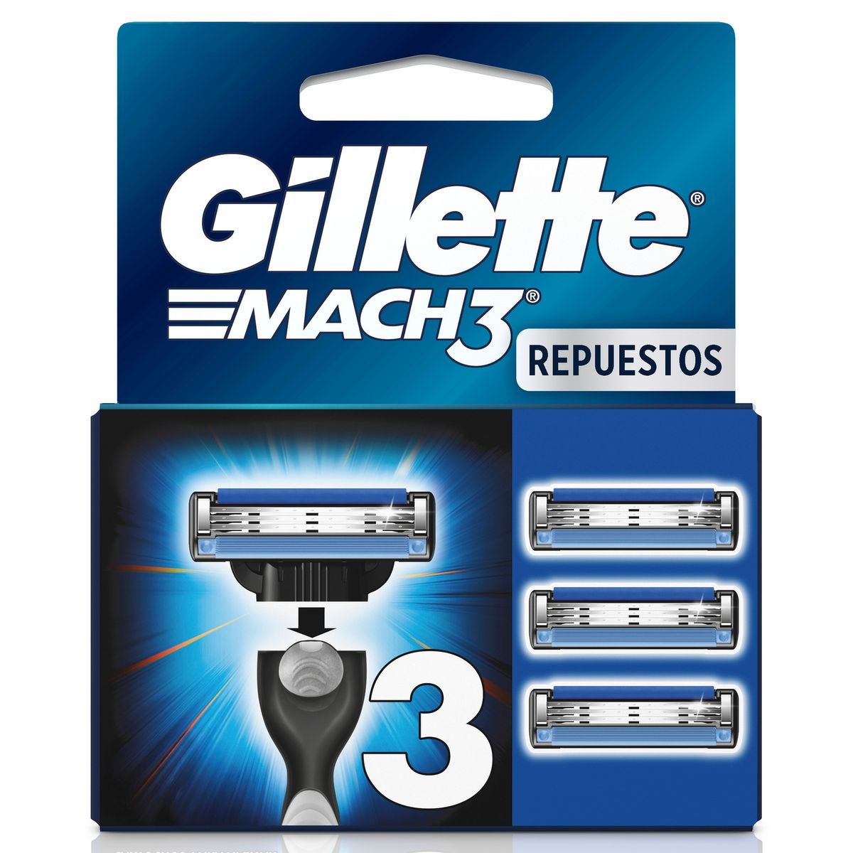 GILLETTE - Repuesto Máquina Afeitar Gillette Mach3 3 un