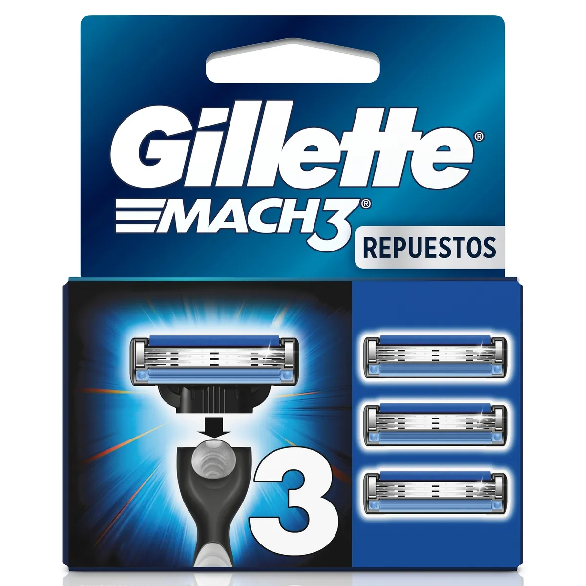 GILLETTE - Repuesto Máquina Afeitar Gillette Mach3 3 un