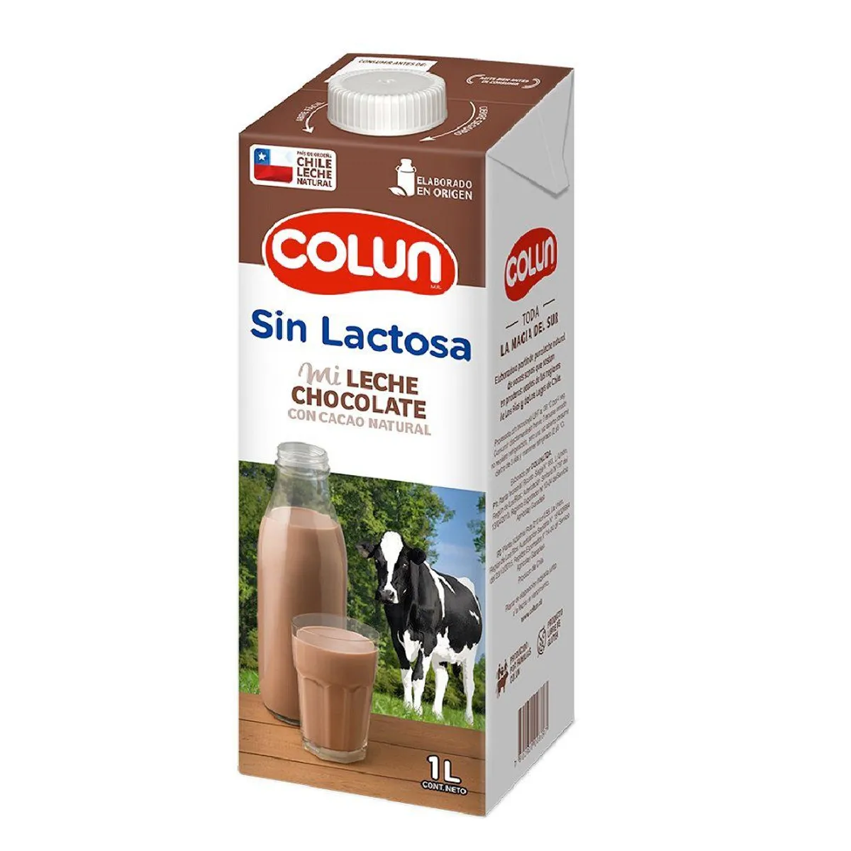 COLUN - Leche Natural Sin Lactosa Sabor Chocolate