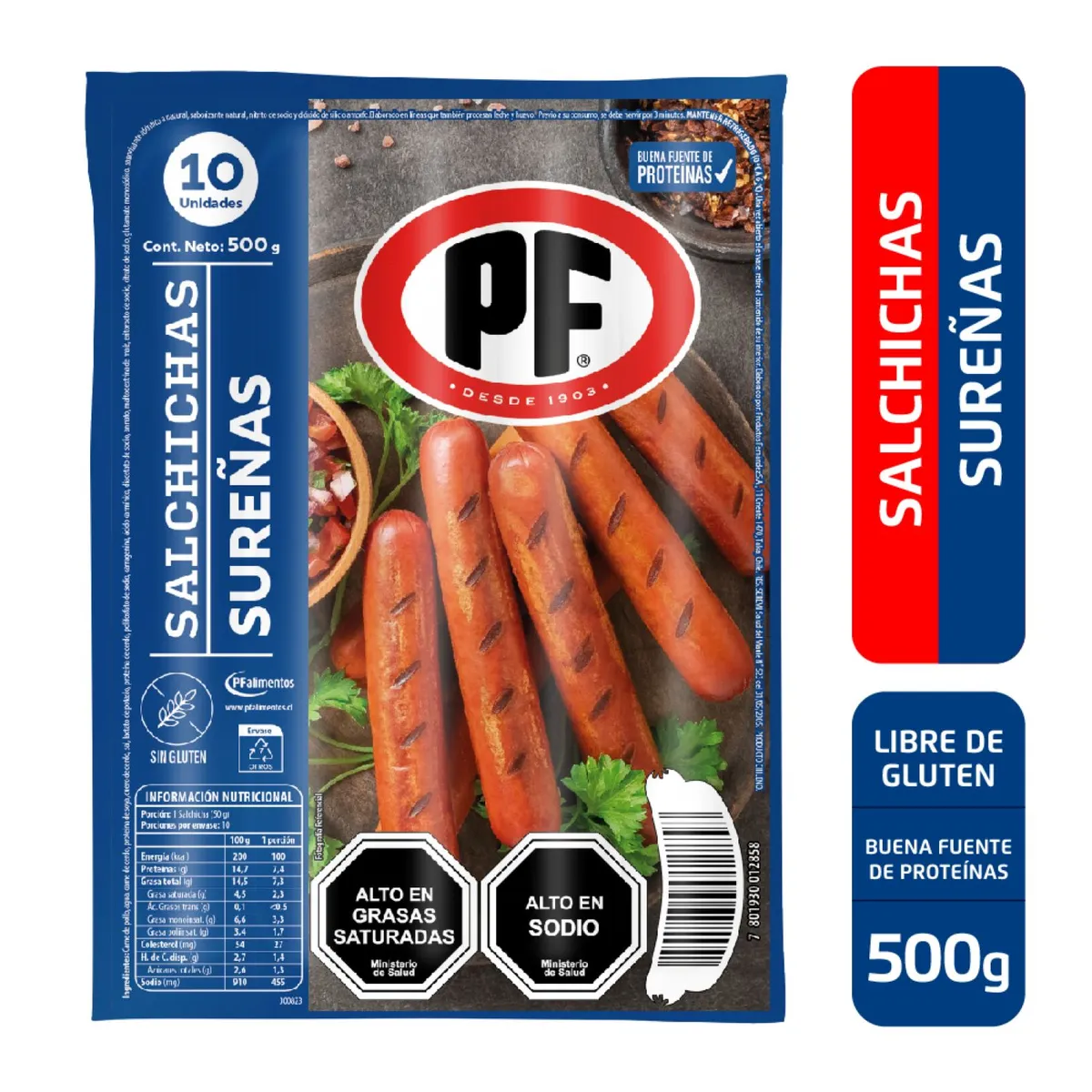 PF - Salchichas Sureñas PF 10 un