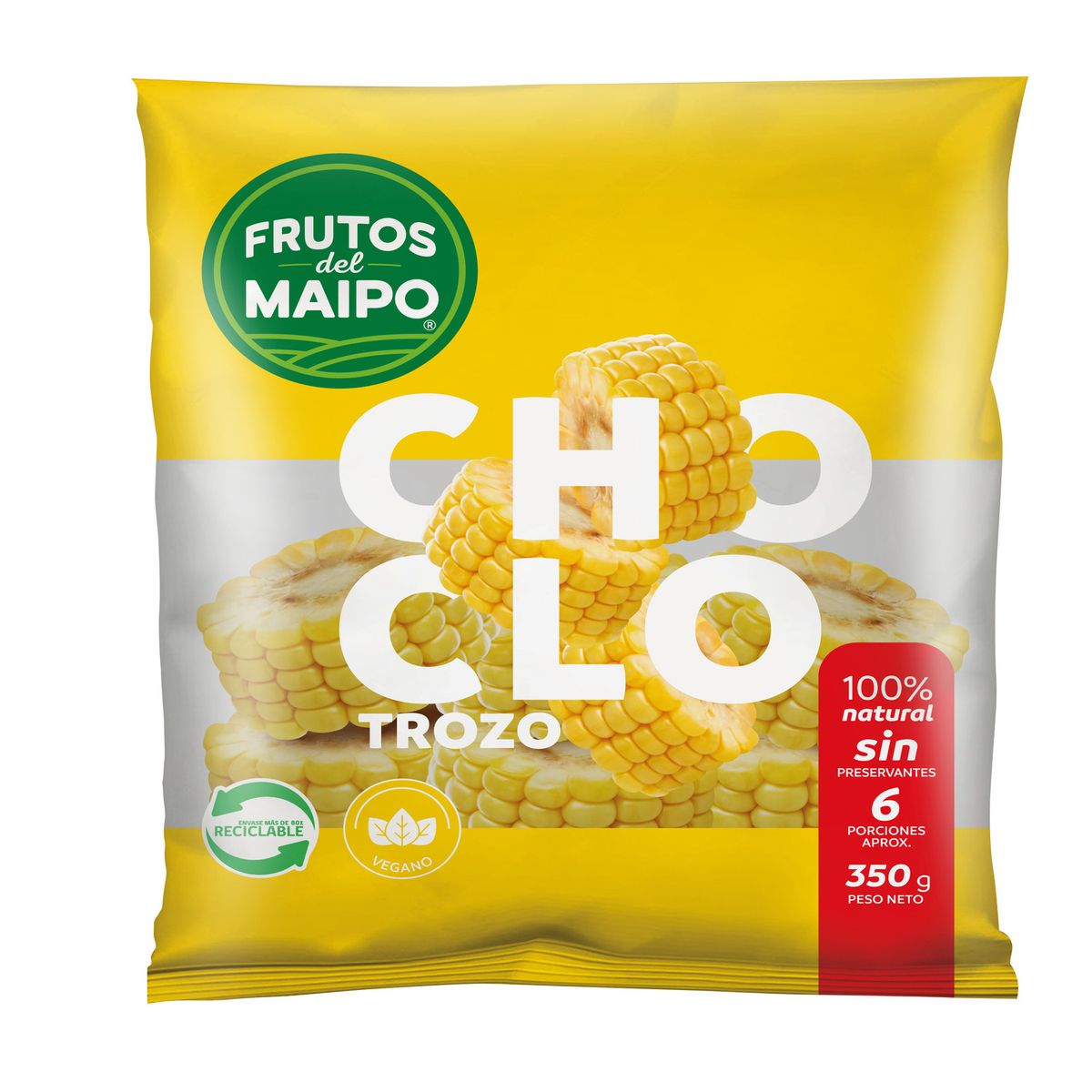 FRUTOS DEL MAIPO - Choclo en Trozo Congelado Frutos del Maipo 350 g