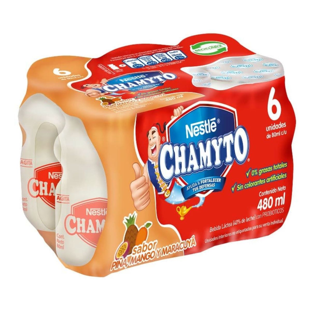 CHAMYTO - Six Pack Bebidas Lácteas Tutifruti