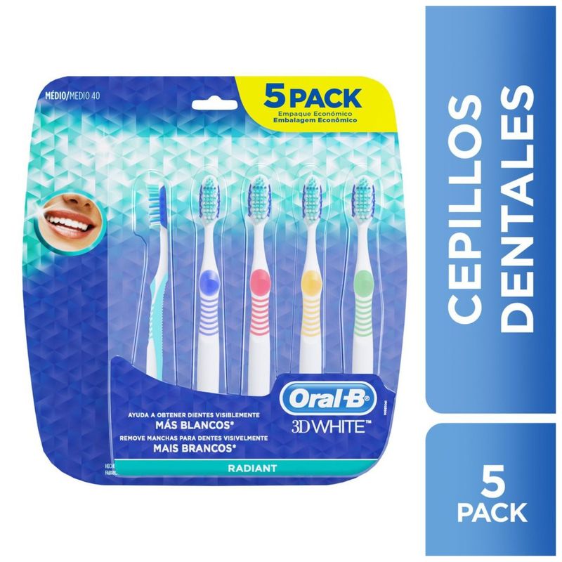 ORAL B - Cepillo de Dientes Oral B 3D White Radiant 5 Un