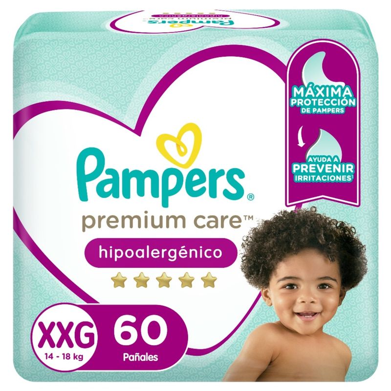 PAMPERS - Pañales Desechables Pampers Premium Care XXG 60 Un