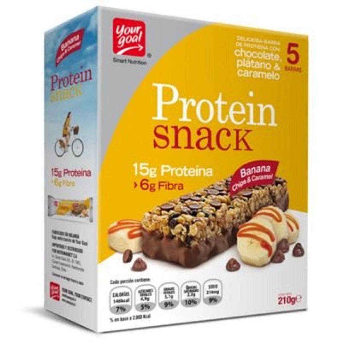 PROTEIN SNACK - Barra cereal banana chips & caramel proteina