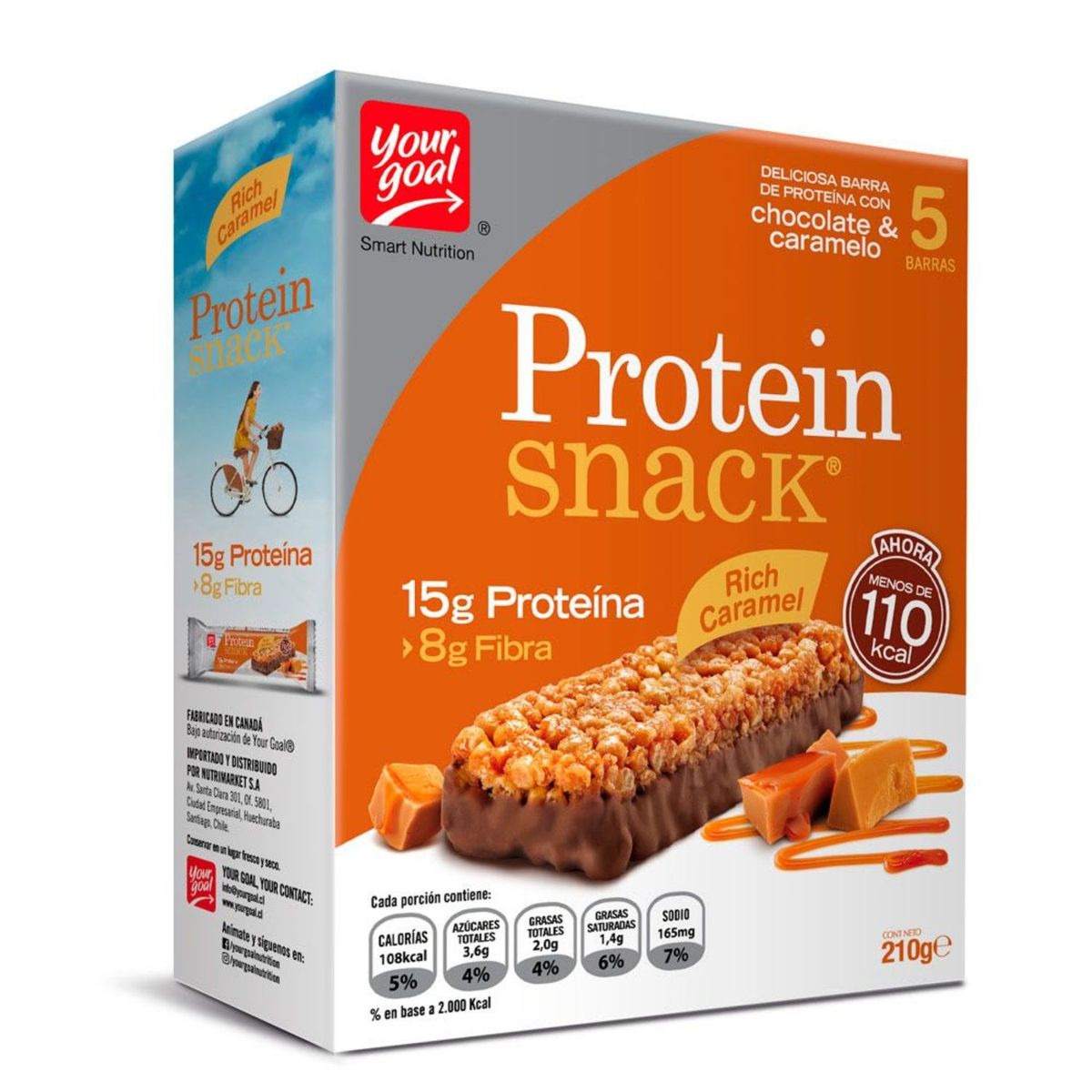 PROTEIN SNACK - Barra de Proteína Rich Caramel Protein Snack 210 g