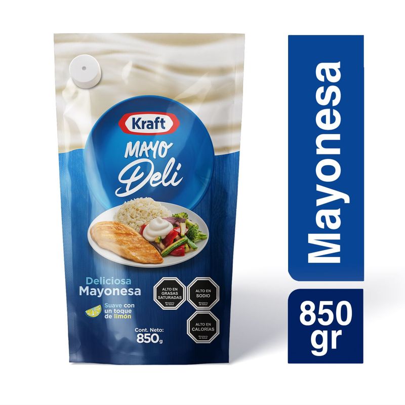 KRAFT - Mayonesa Kraft Mayodeli Doypack 850 g
