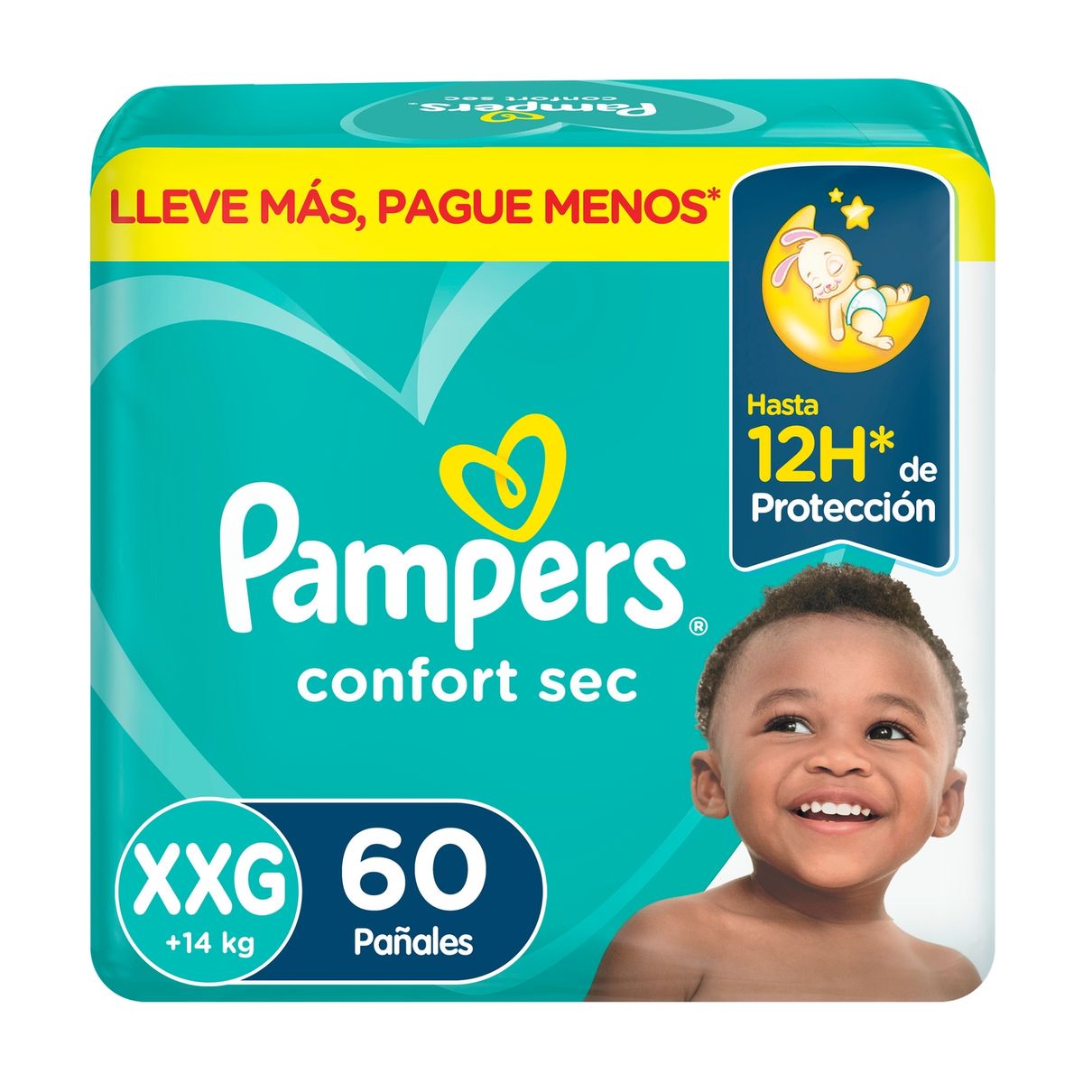 PAMPERS - Pañales Desechables Pampers Confort Sec XXG 60 Un