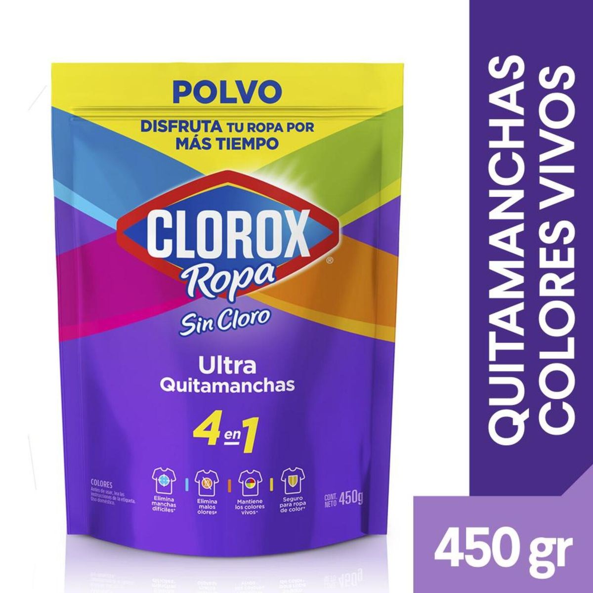 CLOROX - Quitamanchas en Polvo Ultra Ropa Color Clorox 450 gr