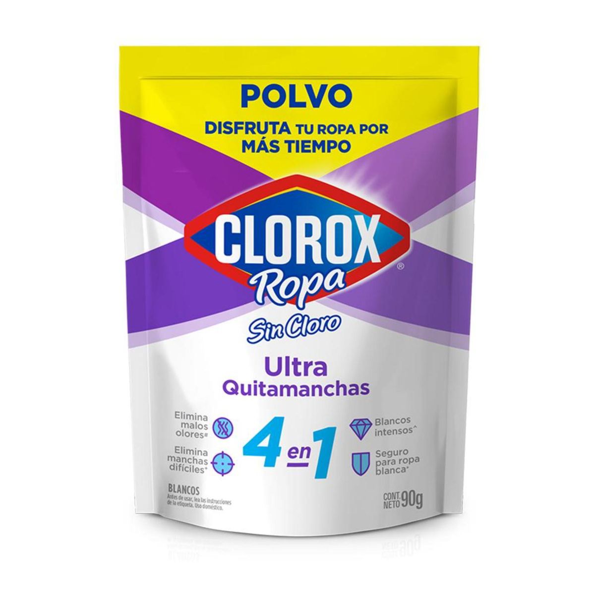 CLOROX - Quitamanchas en Polvo Ropa Blanca Clorox 90 gr