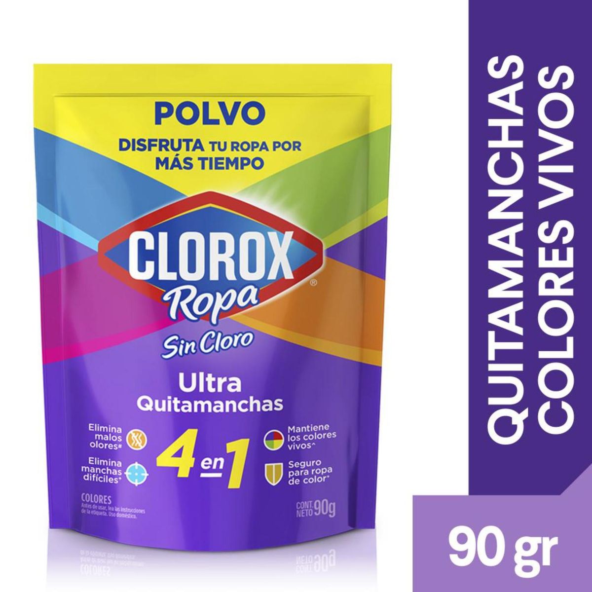 CLOROX - Quitamanchas en Polvo Ropa Color Clorox 90 gr