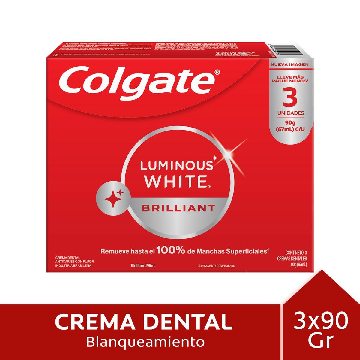 COLGATE - Pasta de Dientes Luminous White