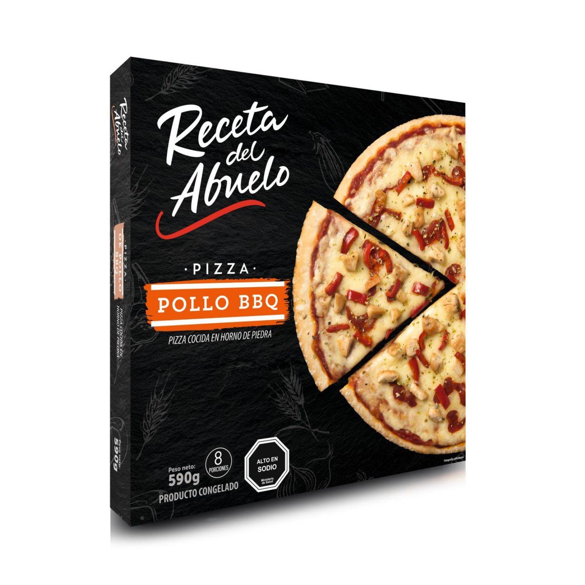 RECETA DEL ABUELO - Pizza Pollo BBQ  Congelada