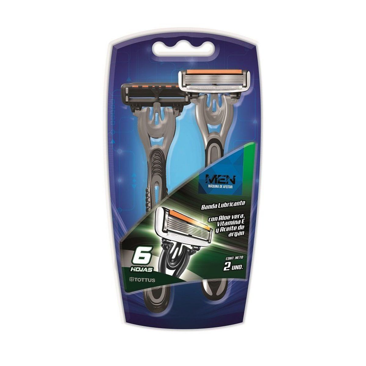TOTTUS - Máquina de Afeitar 6 Hojas Hombre