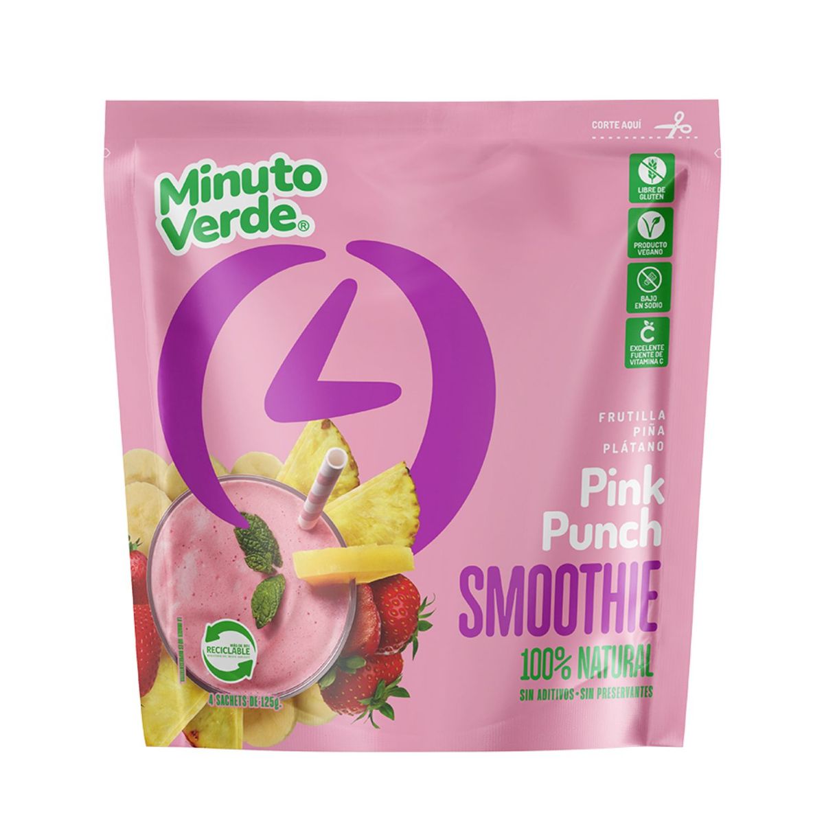 MINUTO VERDE - FRU CONGE PINK ENERG  MINUTVERDE 500 G.